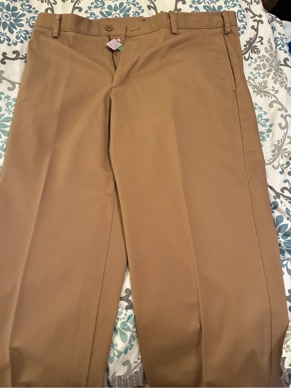 Izod Men's Tan Chino Dress Pants 38x 29